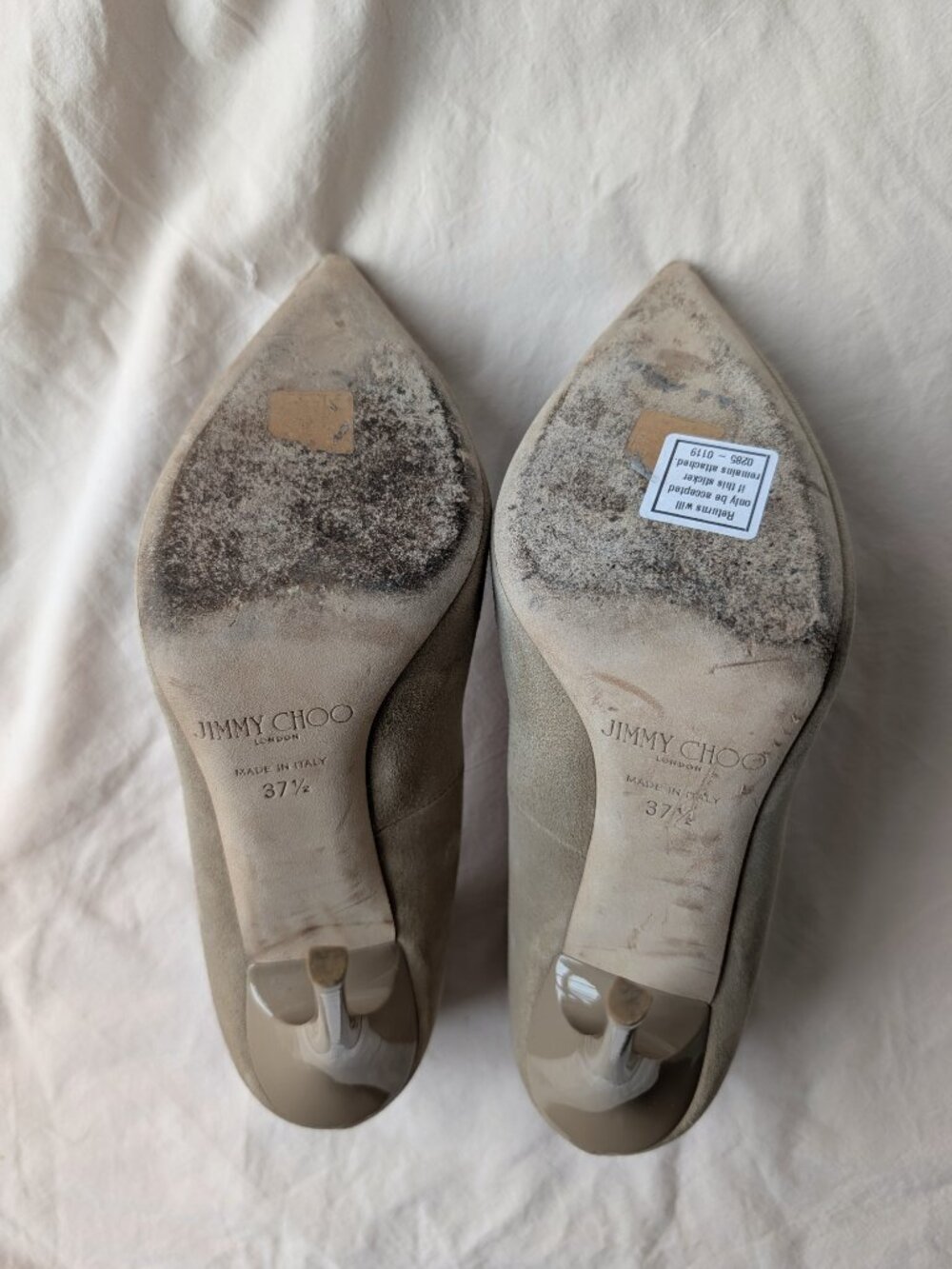 JIMMY CHOO Anouk Suede Pointed-Toe Pump | Size EU 37.5/US 7.5 - Picture 8 of 10